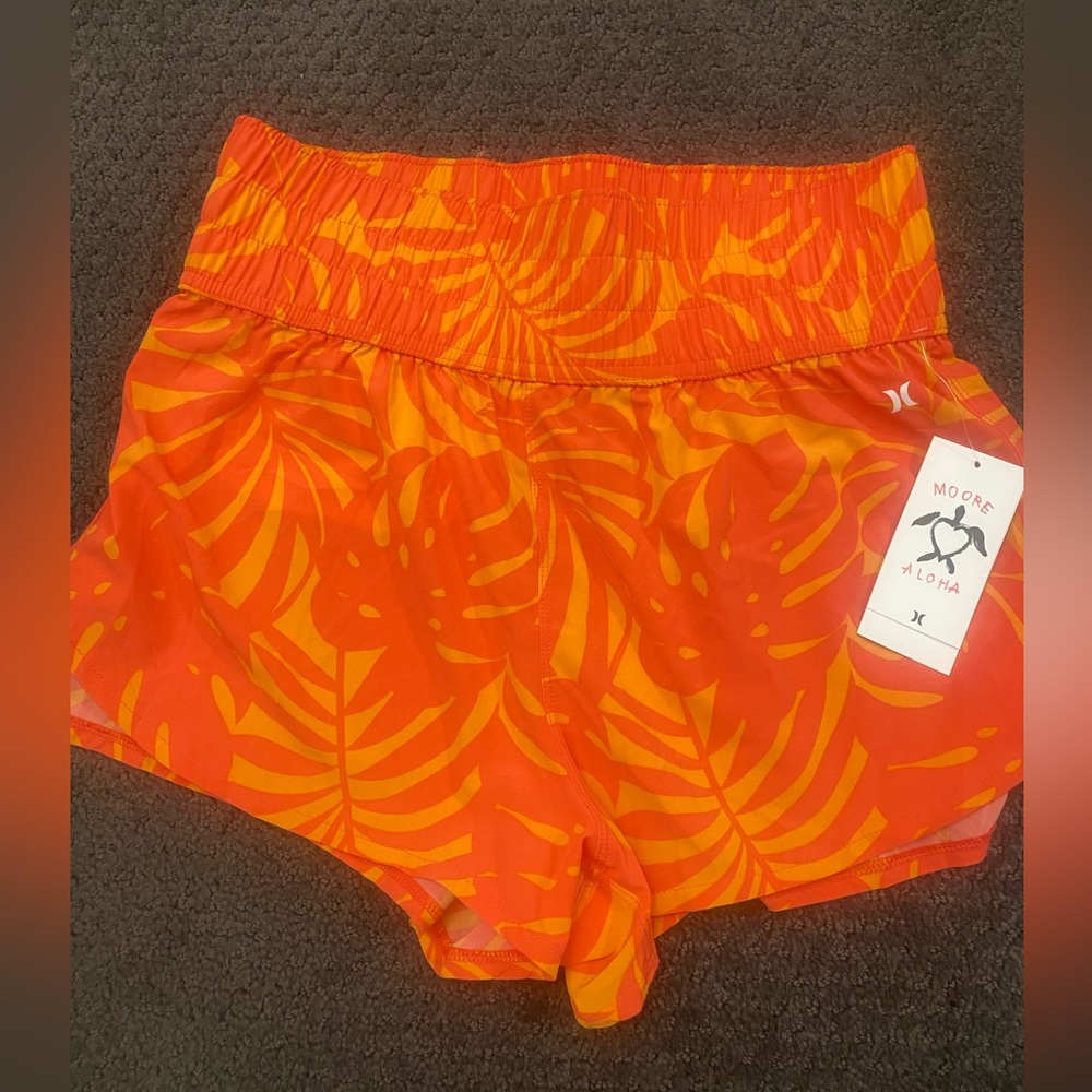 Women's Hurley Moore Aloha Orange‎ Shorts MWT